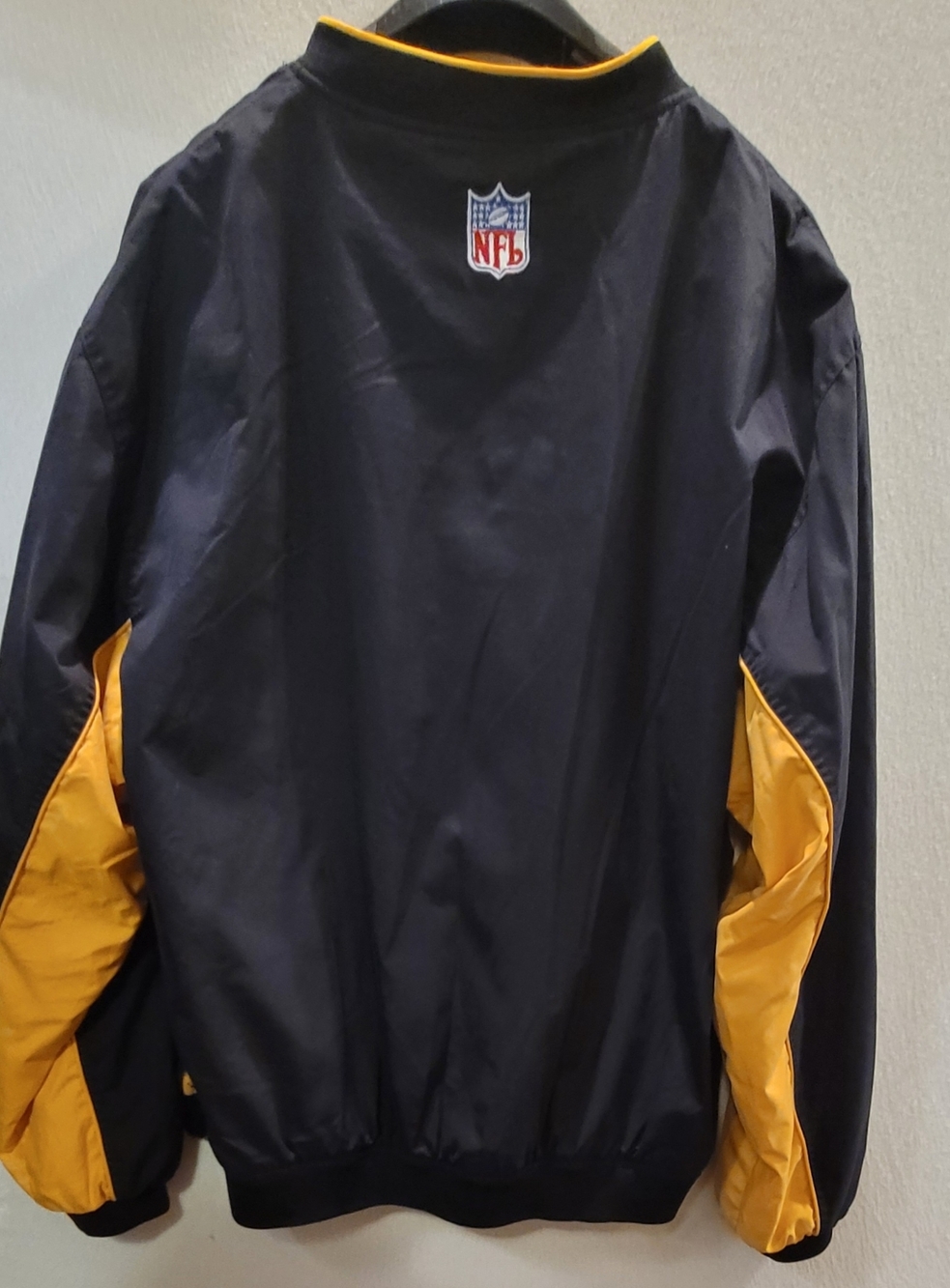 Reebok Pittsburgh Steelers Pullover Windbreaker Jacket XL NFL Team Black & Gold - Picture 2 of 9